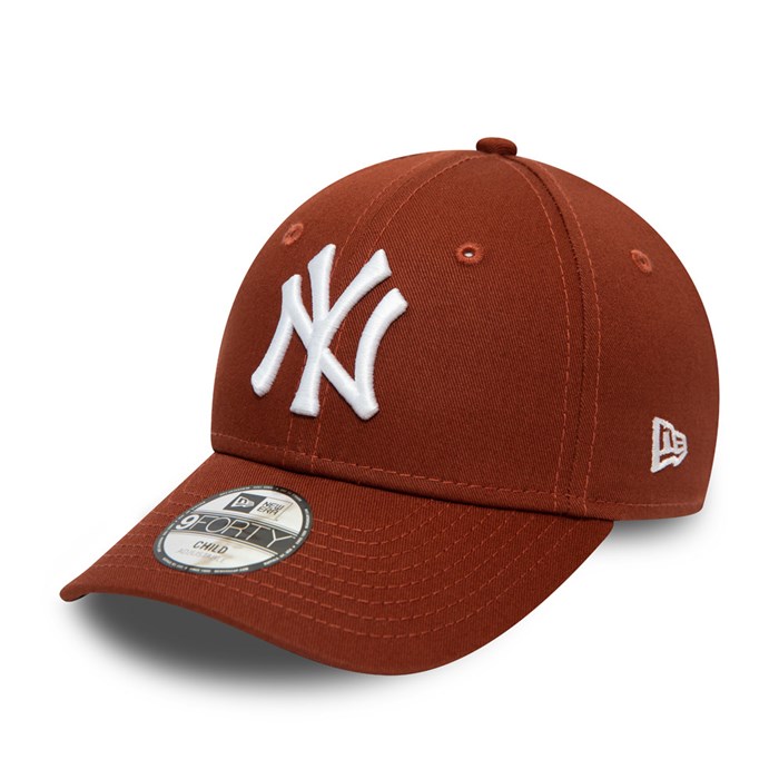 New York Yankees League Essential Lapset 9FORTY Lippis Ruskea - New Era Lippikset Suomi FI-450837